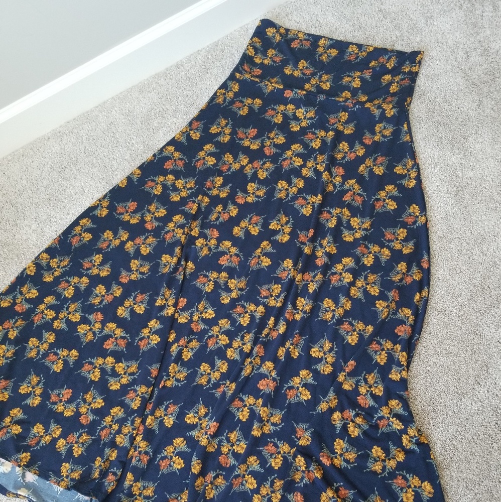 LuLaRoe Floral Maxi Skirt - Small